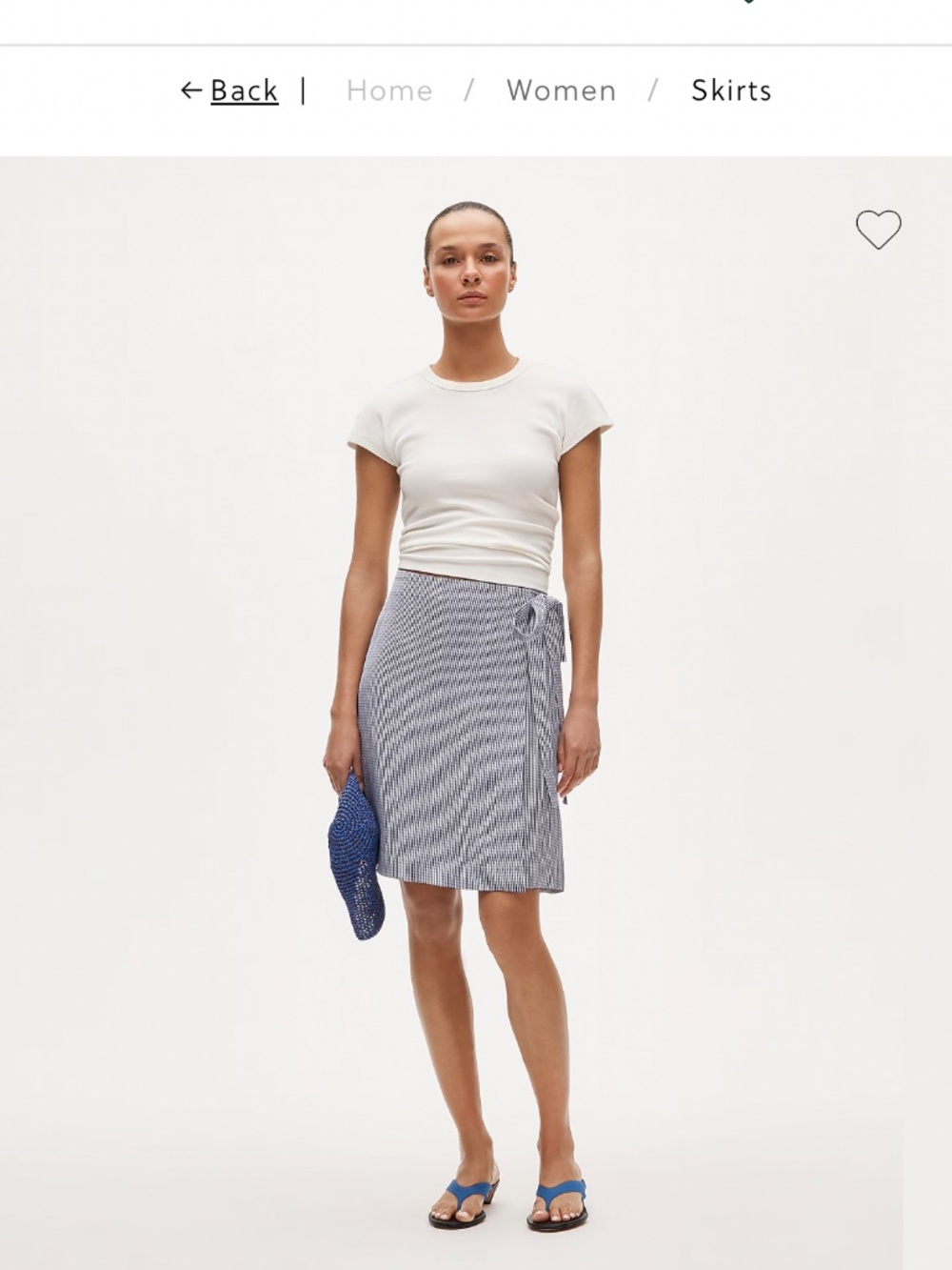 NWT JCrew petite linen blend wrap skirt